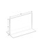 Azar Displays 12"W x 9"H Double-Foot Two Sided Sign Holder, PK10 152713 - alternate 2